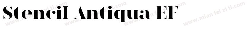 Stencil Antiqua EF字体转换